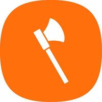 Axe Glyph Curve Icon vector