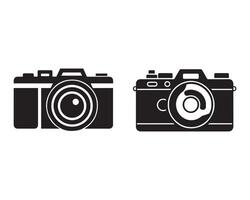 camera silhouette icon graphic logo design vector