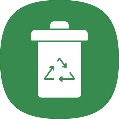 Garbage Glyph Curve Icon