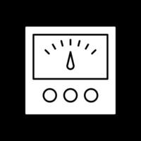 Voltage Indicator Glyph Inverted Icon vector
