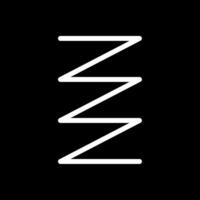 Spring Glyph Inverted Icon vector