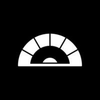 Protractor Glyph Inverted Icon vector