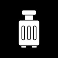 Luggage Glyph Inverted Icon vector