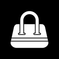 Purse Glyph Inverted Icon vector