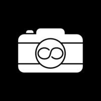 Infinity Glyph Inverted Icon vector