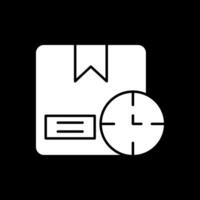 Timein Glyph Inverted Icon vector