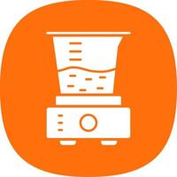 Juicer Glyph Curve Icon vector