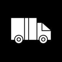 Logistics Glyph Inverted Icon vector