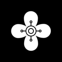 Pear Glyph Inverted Icon vector