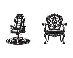 chair silhouette icon graphic logo design vector