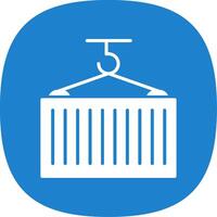 Container Glyph Curve Icon vector