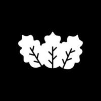 Cabbage Glyph Inverted Icon vector