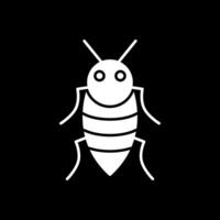 Insect Glyph Inverted Icon vector