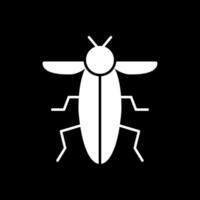 Insect Glyph Inverted Icon vector