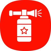 Air Horn Glyph Curve Icon vector