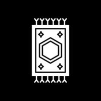 Carpet Glyph Inverted Icon vector