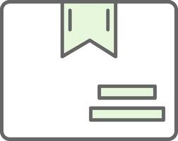 Box Fillay Icon vector