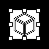 Scale Glyph Inverted Icon vector