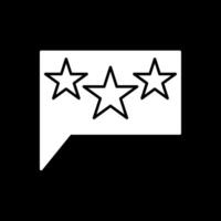 Stars Glyph Inverted Icon vector