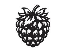 raspberry silhouette icon graphic logo design vector