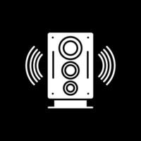 Hifi Glyph Inverted Icon vector