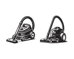 Vacuum Cleaner silhouette icon graphic logo design vector