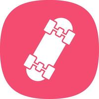 Skates Glyph Curve Icon vector