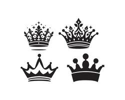 Crown silhouette icon graphic logo design vector