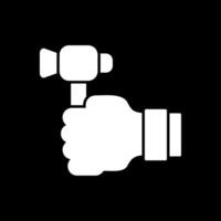 Labour Day Glyph Inverted Icon vector