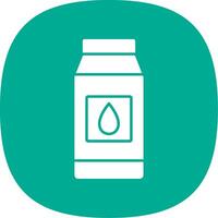 Milk Glyph Curve Icon vector