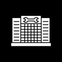 Labour Work Glyph Inverted Icon vector