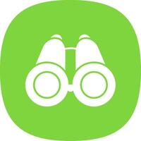 Scope Glyph Curve Icon vector