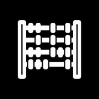 Abacus Glyph Inverted Icon vector