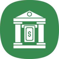 Cash Withdraw Glyph Curve Icon vector