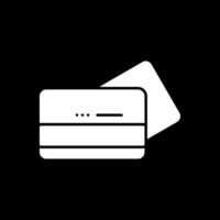 Card Payment Glyph Inverted Icon vector