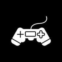 Game Glyph Inverted Icon vector