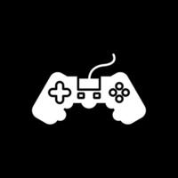 Game Glyph Inverted Icon vector