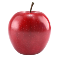 Fresh red apple on transparent background png