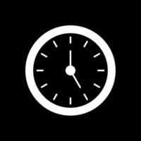 Time Management Glyph Inverted Icon vector