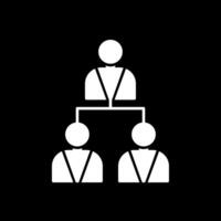 Hierarchy Glyph Inverted Icon vector