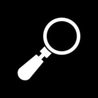 Search Glyph Inverted Icon vector