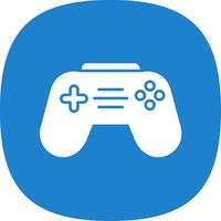 Joystick Glyph Curve Icon vector