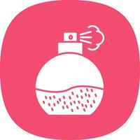 Fragrance Glyph Curve Icon vector