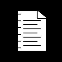 Notebook Glyph Inverted Icon vector