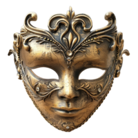 theatre golden mask still life on transparent background png