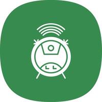 Wifi Glyph Curve Icon vector