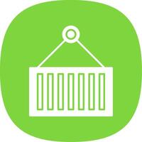 Container Glyph Curve Icon vector