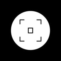 Focus Glyph Inverted Icon vector