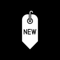 New Glyph Inverted Icon vector