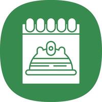 Labour Day Glyph Curve Icon vector